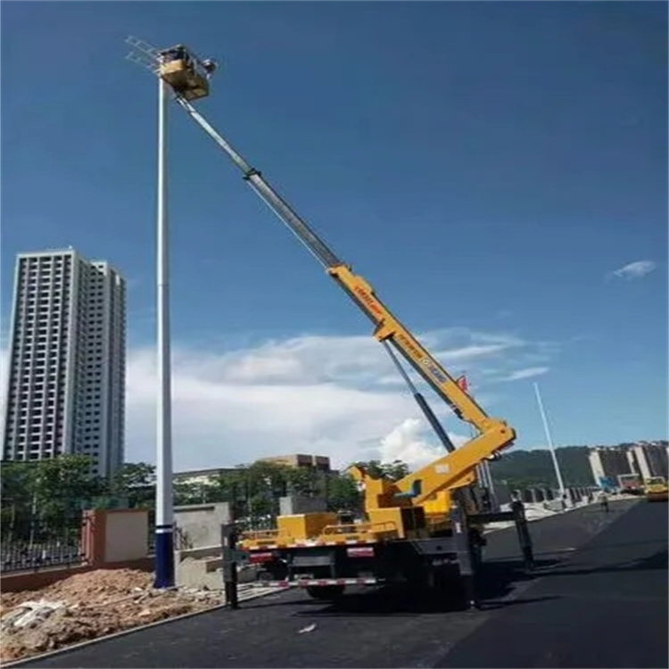 定安维修路灯的曲臂升降车出租