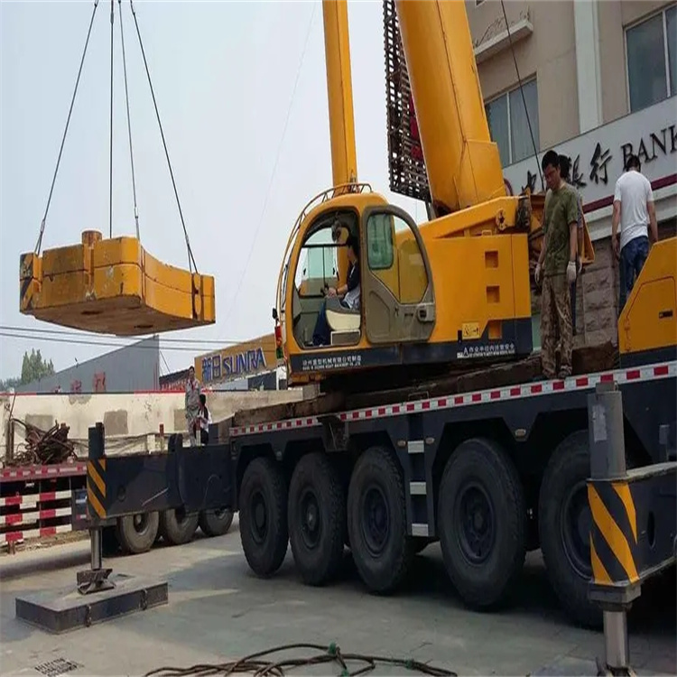 定安当地吊车出租|机器吊装|75吨|工厂搬迁服务